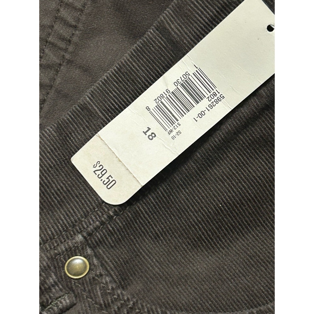 Old Navy Brown Corduroy Woman's Pants Stretch, Sz 18 NWT (MSRP $29)‎ - Picture 5 of 6